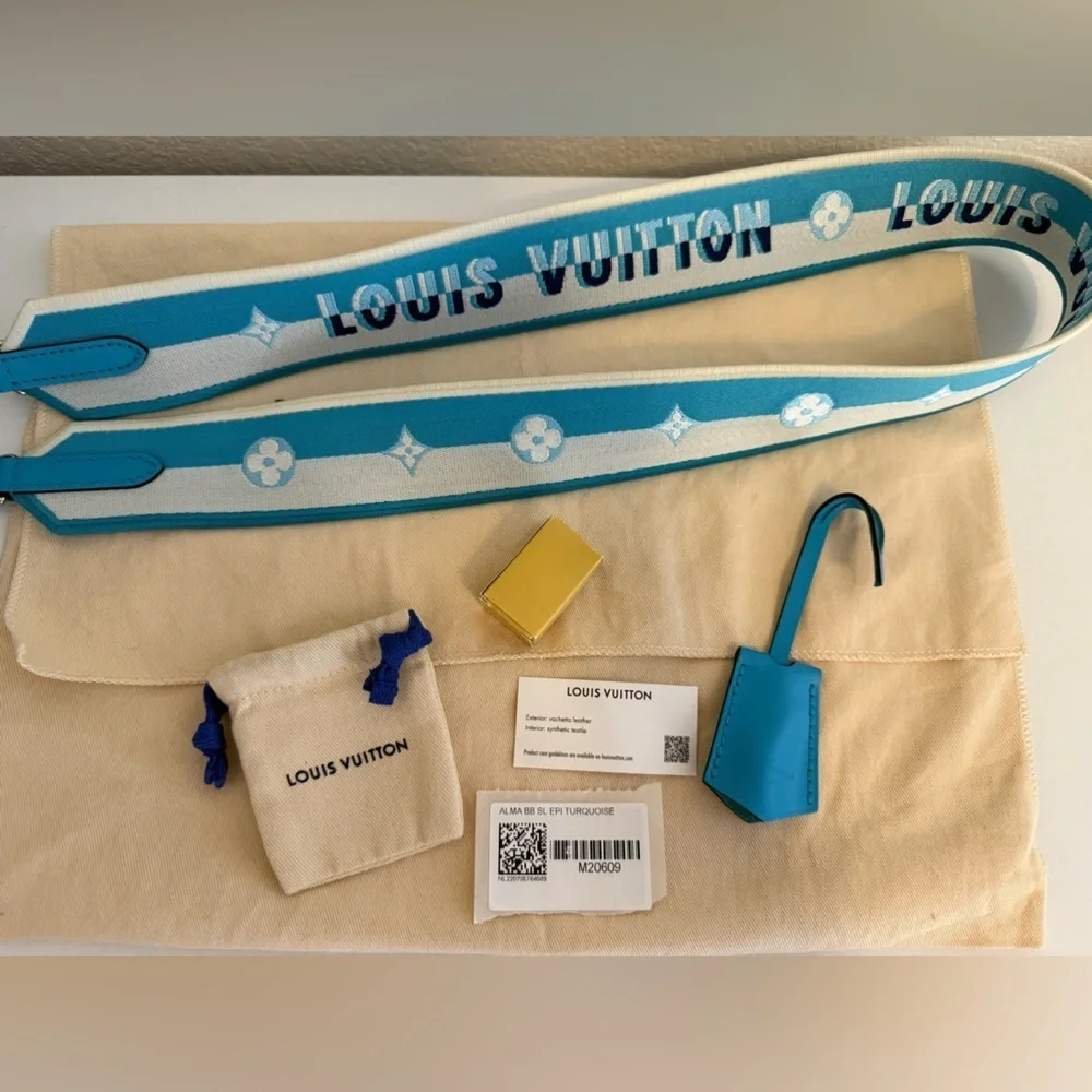 Louis Vuitton Alma BB Epi Leather Turquoise Limited Edition